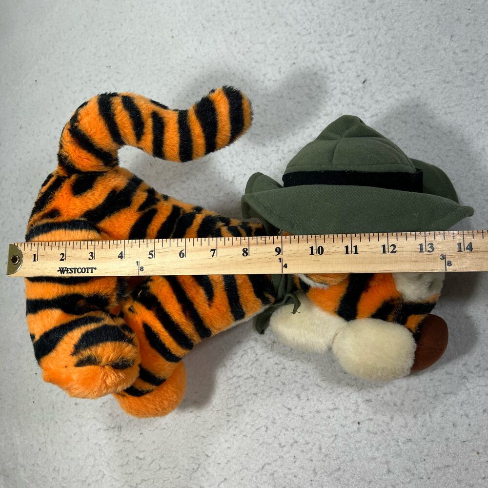 Vintage Disneyland Safari Tigger 14" Plush Stuffed Toy Walt Disney World - Picture 10 of 10